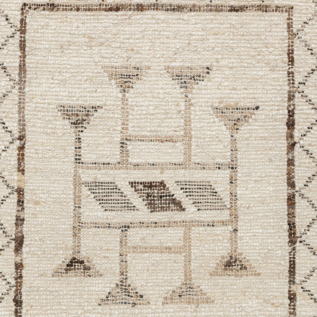 Gazi - 2.6' x 8' Area Rug - Ivory / Brown Multi