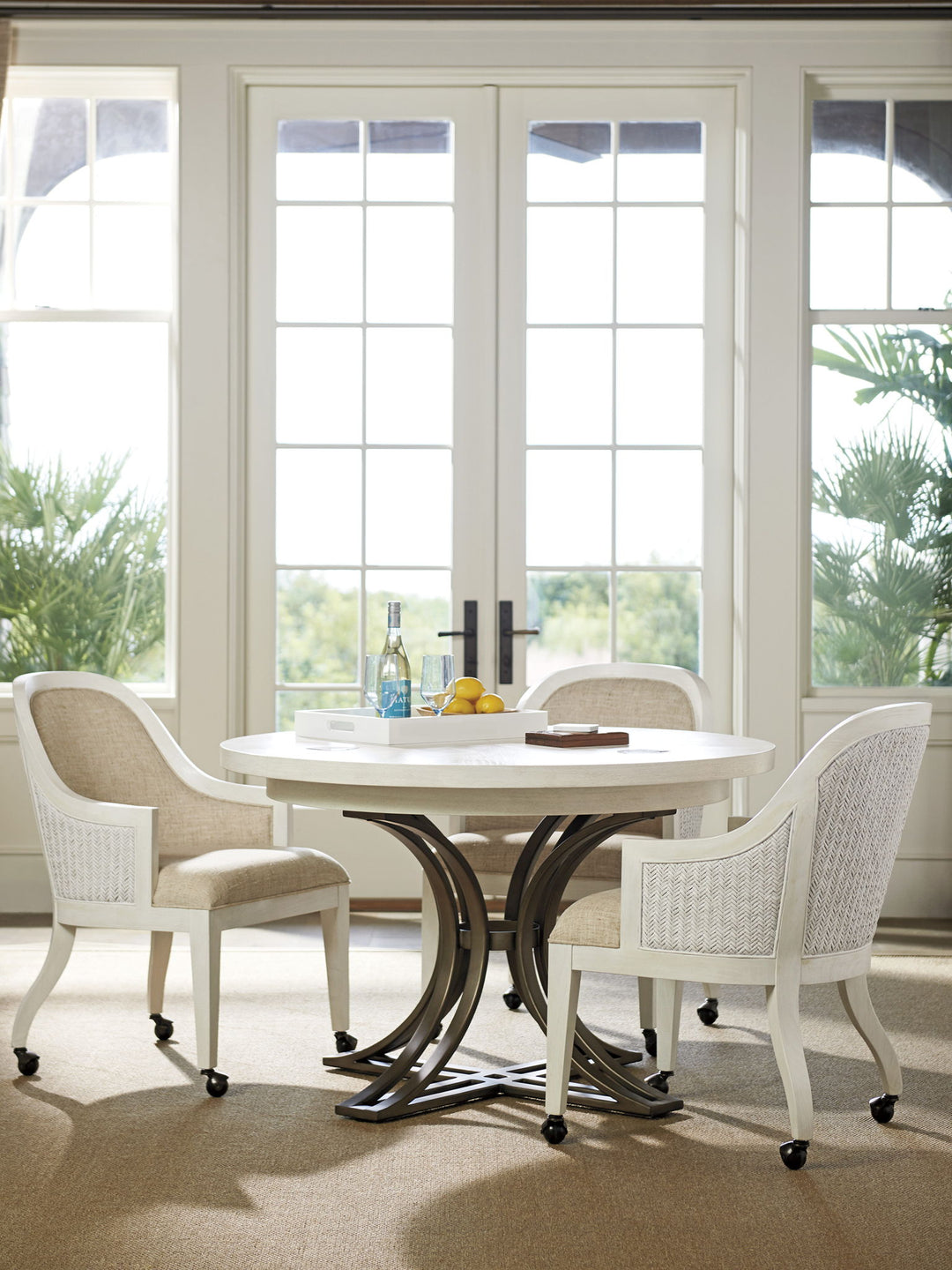 Ocean Breeze - Bayview Arm Chair With Casters