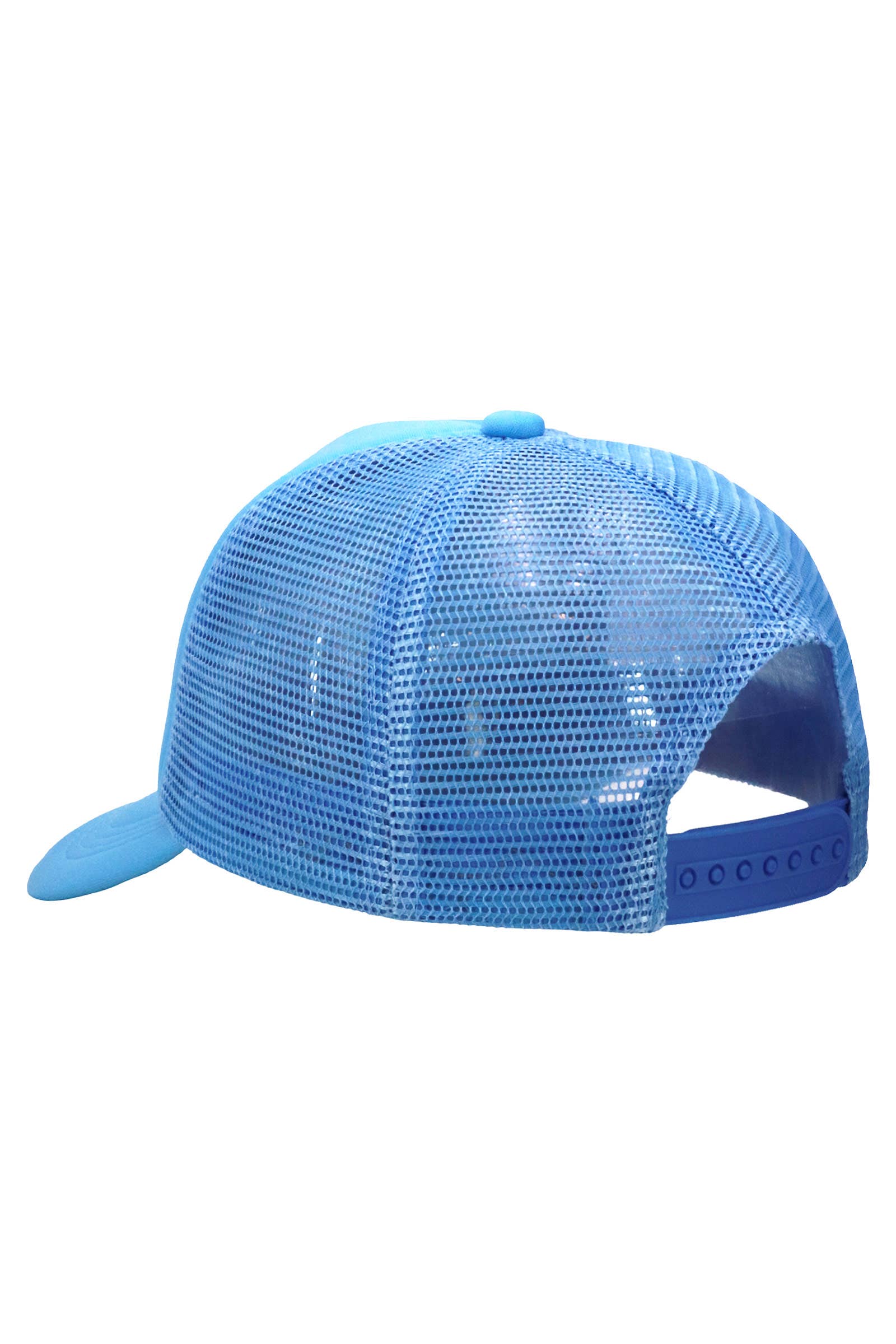 Kids Five Panel Sponge Padded Trucker Hat: WHITE / ONE SIZE