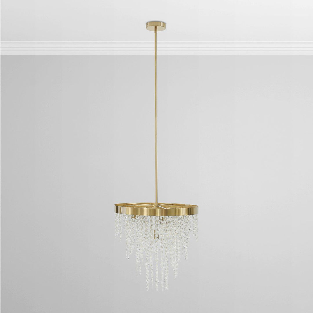 Juniper - Chandelier - Clear/Brass