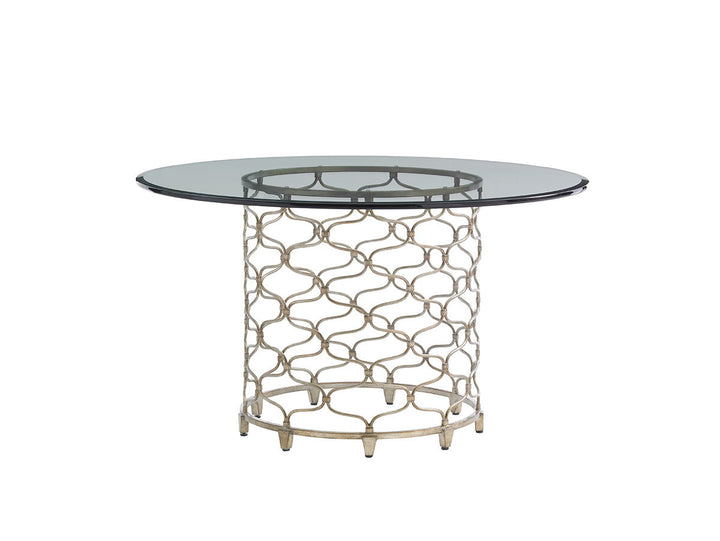 Laurel Canyon - Bollinger Round Dining Table With Glass Top