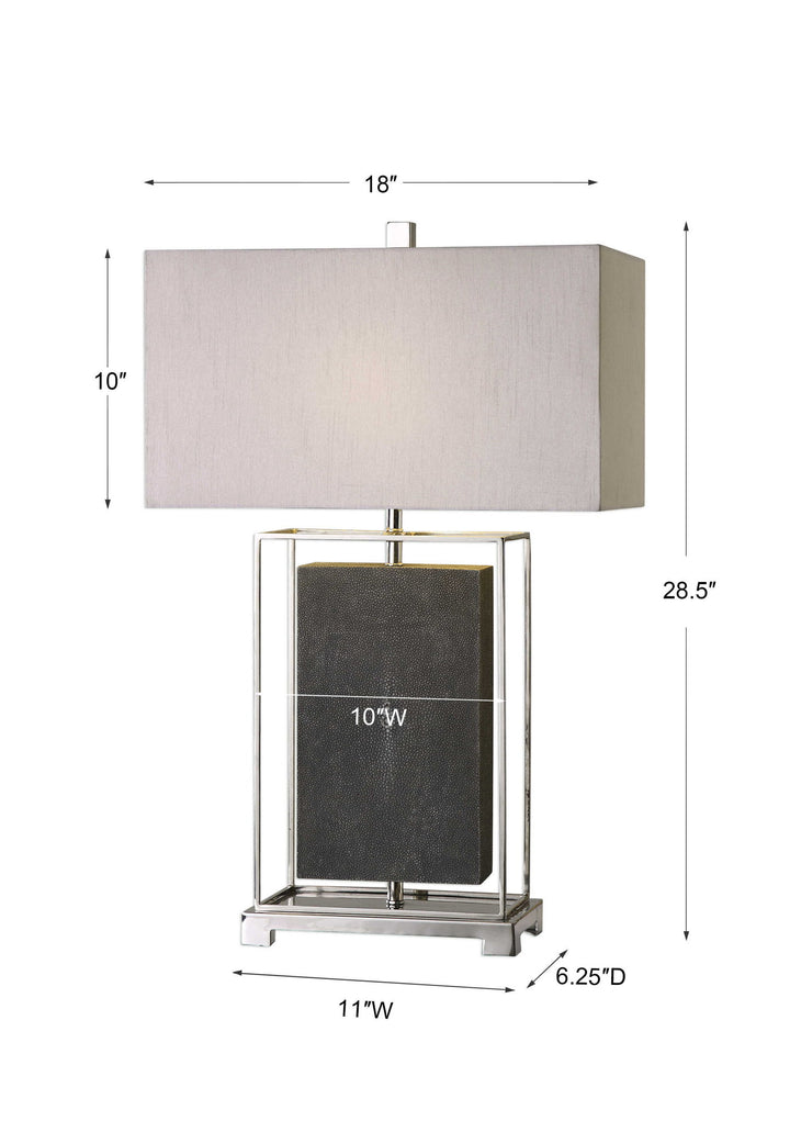Sakana - Textured Table Lamp - Gray