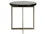 Avaline - Jordan Side Table - Pearl Silver / Gray