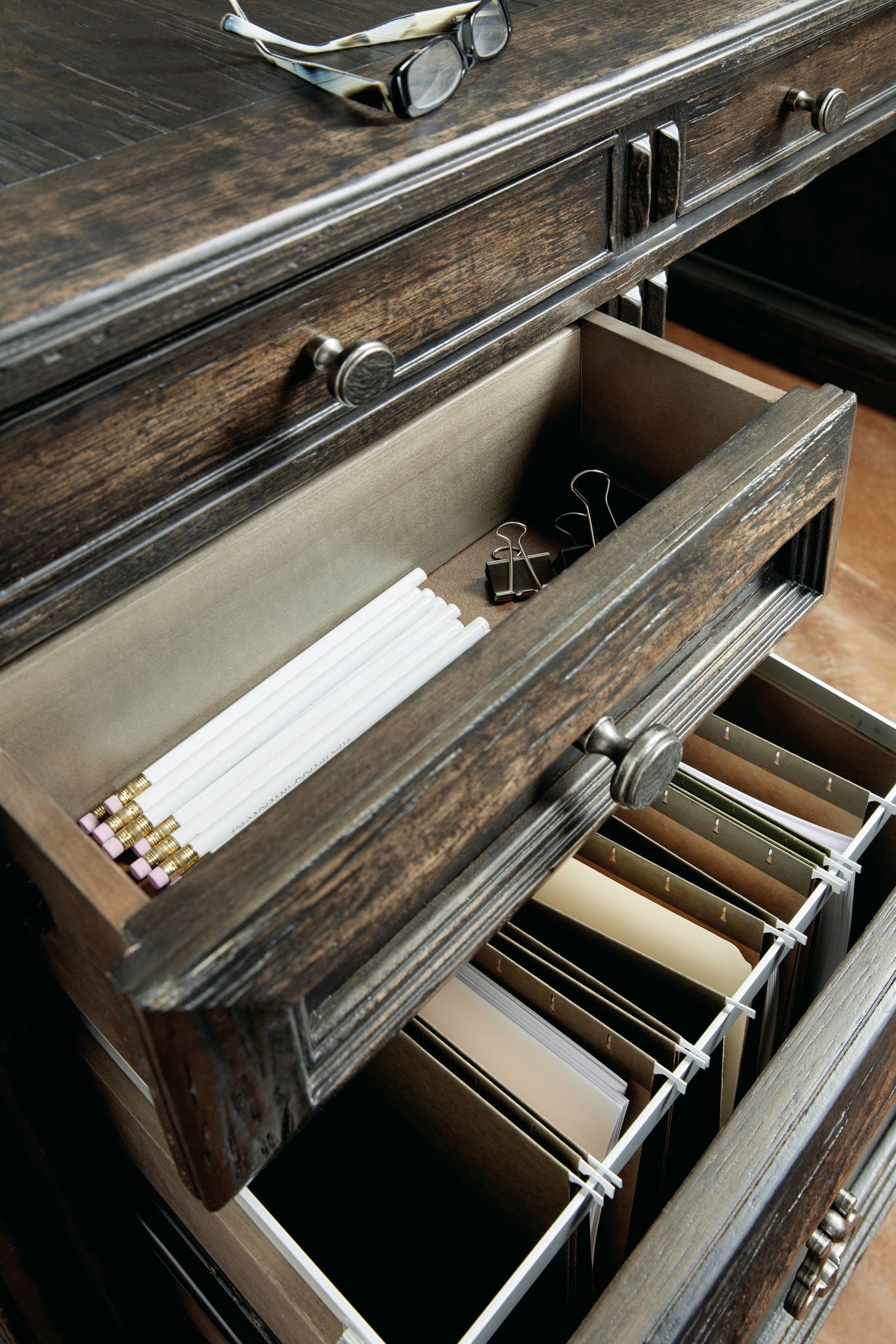 La Grange - San Felipe Executive Desk - Dark Brown