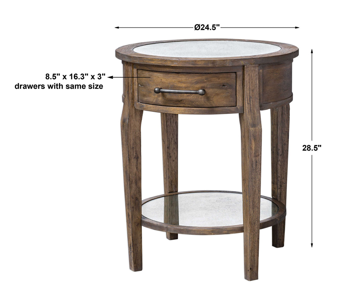Raelynn - Wood Lamp Table - Light Brown