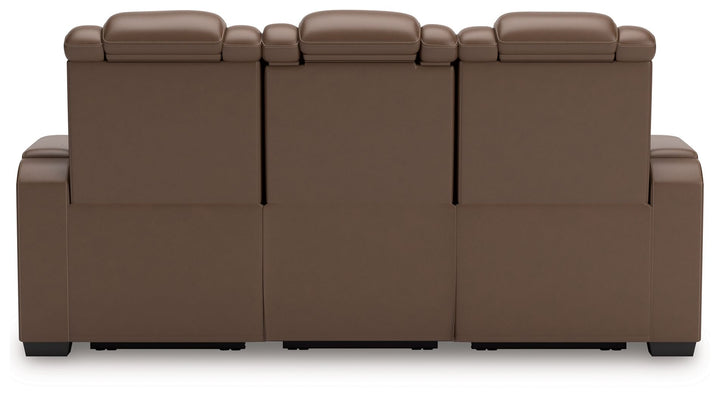 High Impact - Tobacco - Power Reclining Sofa / Adj Headrest
