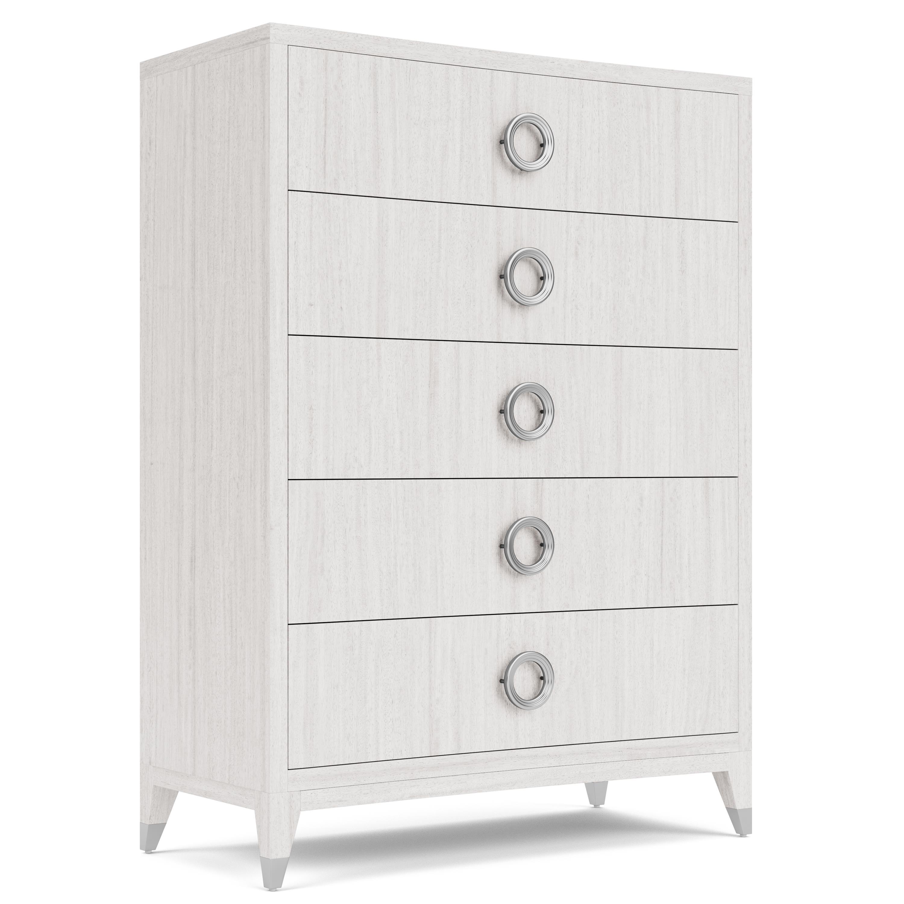 Hepburn - 5 Drawer Chest - White