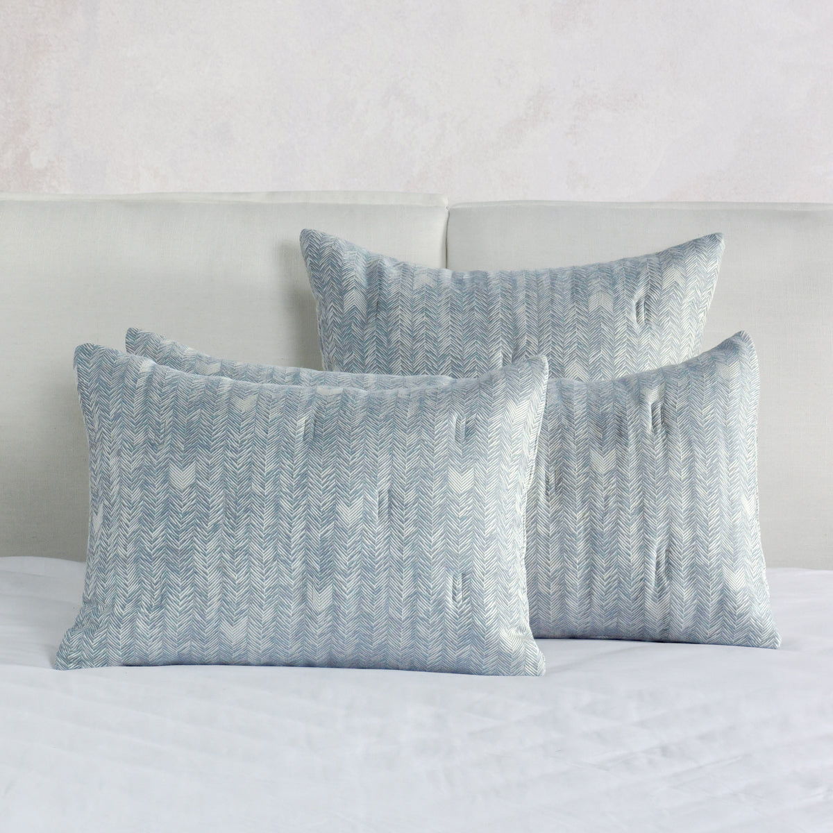French Herringbone - Comforter Euro Sham - Storm