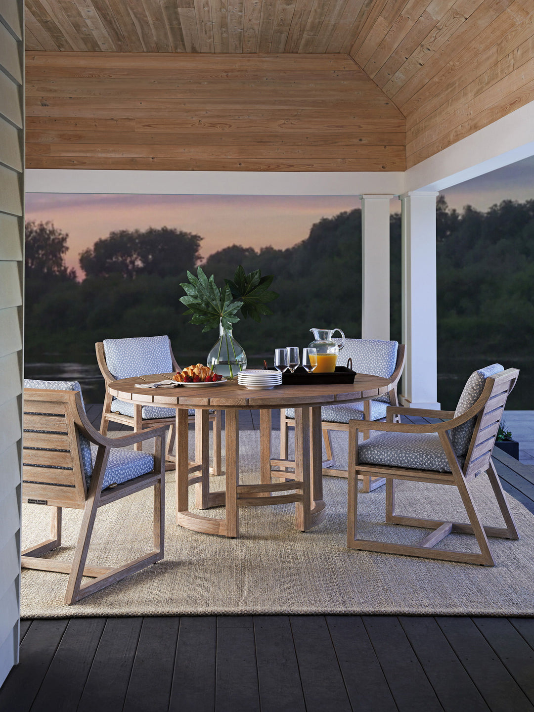 Stillwater Cove - Round Dining Table - Dark Brown