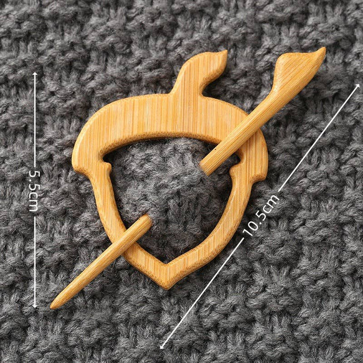 Wooden Shaped Brooch: Dog