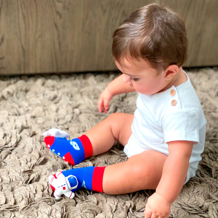 Baby Astronaut Boogie Toes - Baby Rattle Socks: 1 - 2 Y