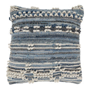 Denim Delight Chindi Throw Pillow: Denim / Down Filled / 20"