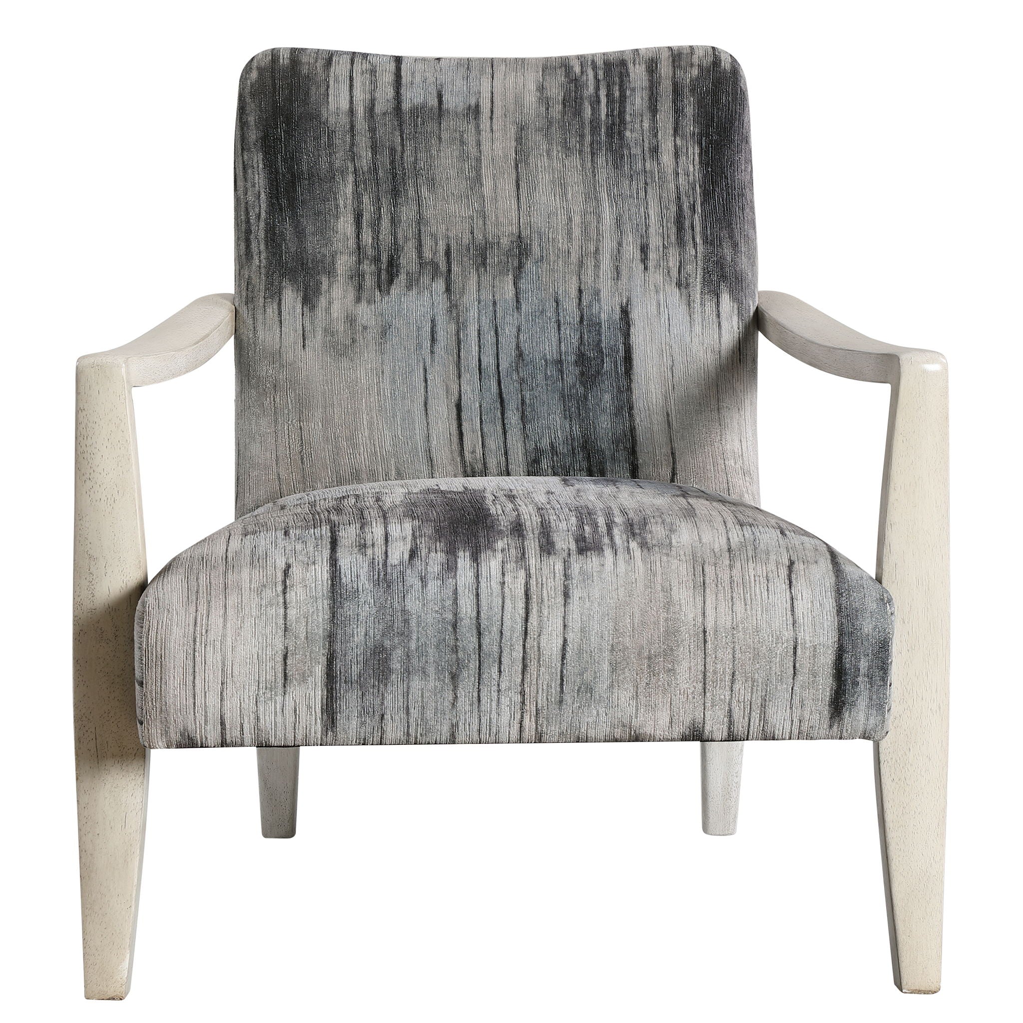 Watercolor - Chenille Accent Chair - Gray
