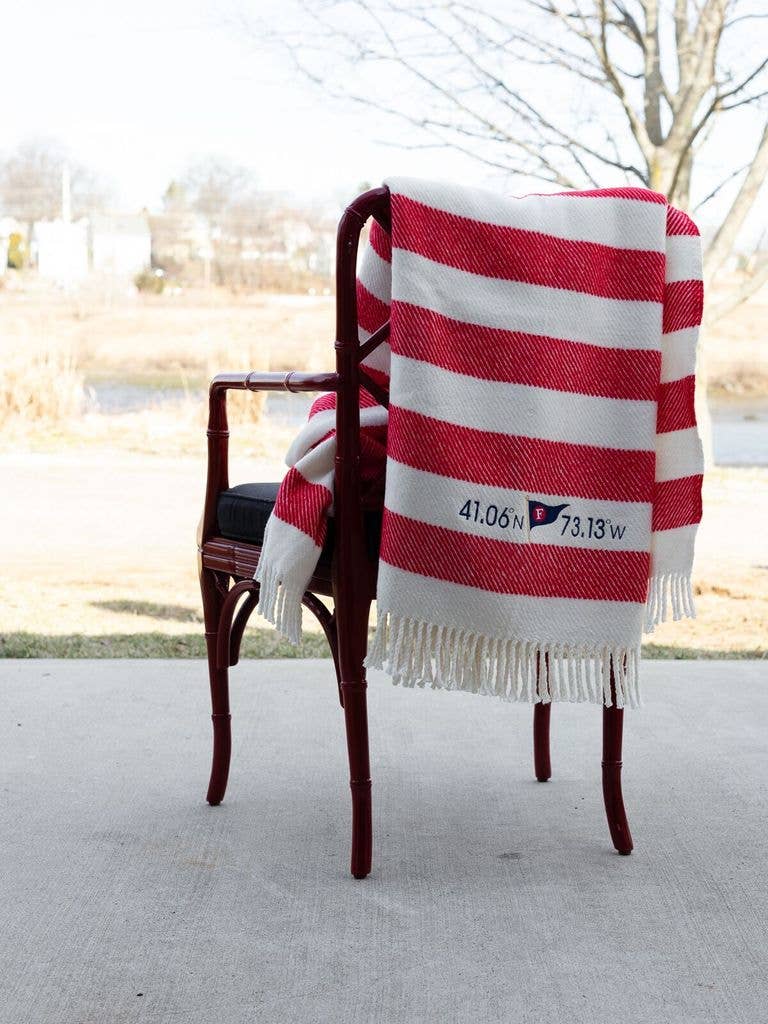 337 - Candy Stripe: Cream/Cobalt