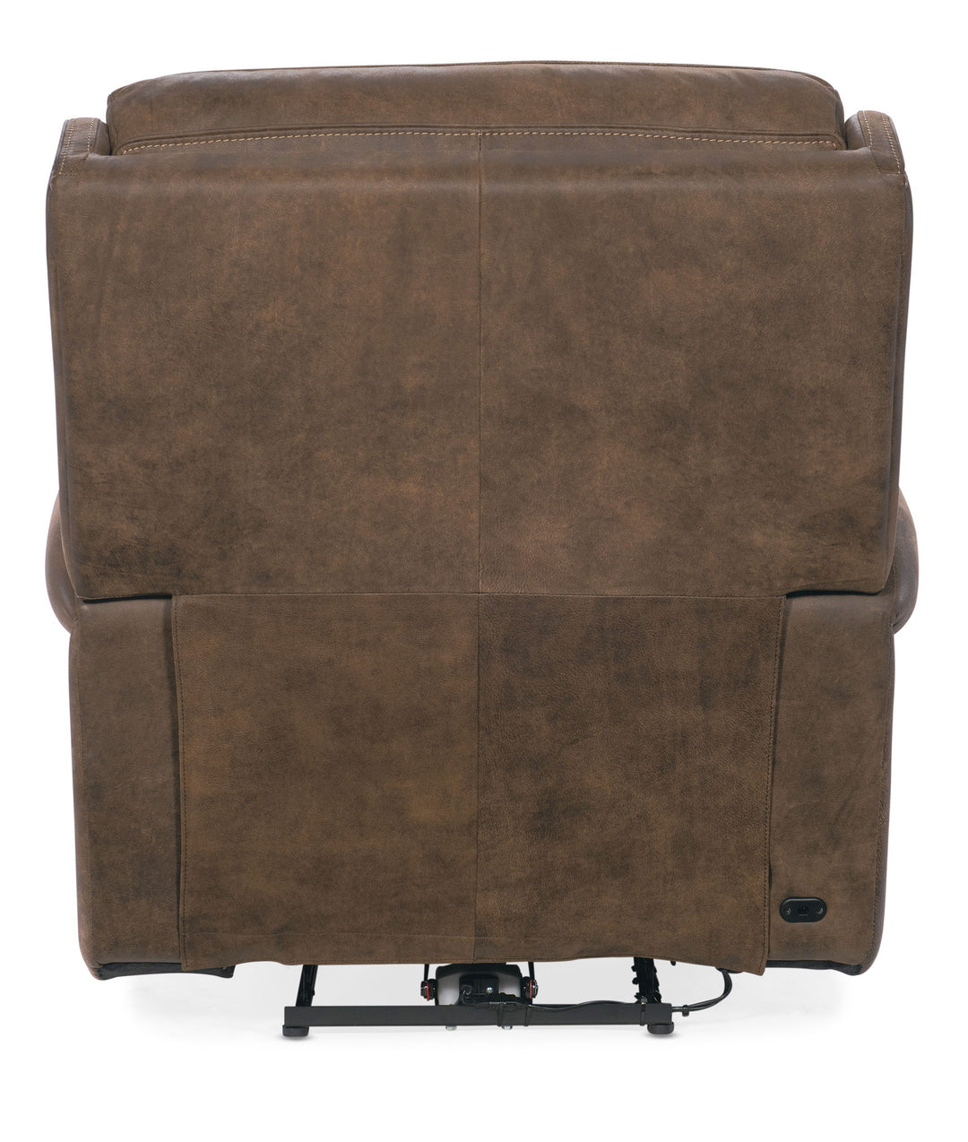 MS - Wheeler Power Recliner With Power Headrest - Dark Brown