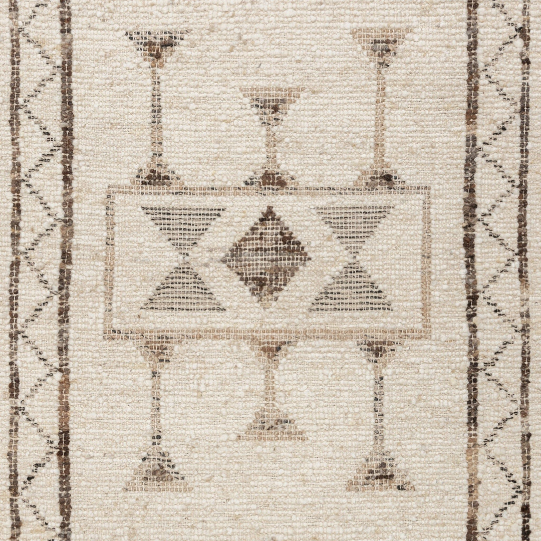 Gazi - 2.6' x 8' Area Rug - Ivory / Brown Multi