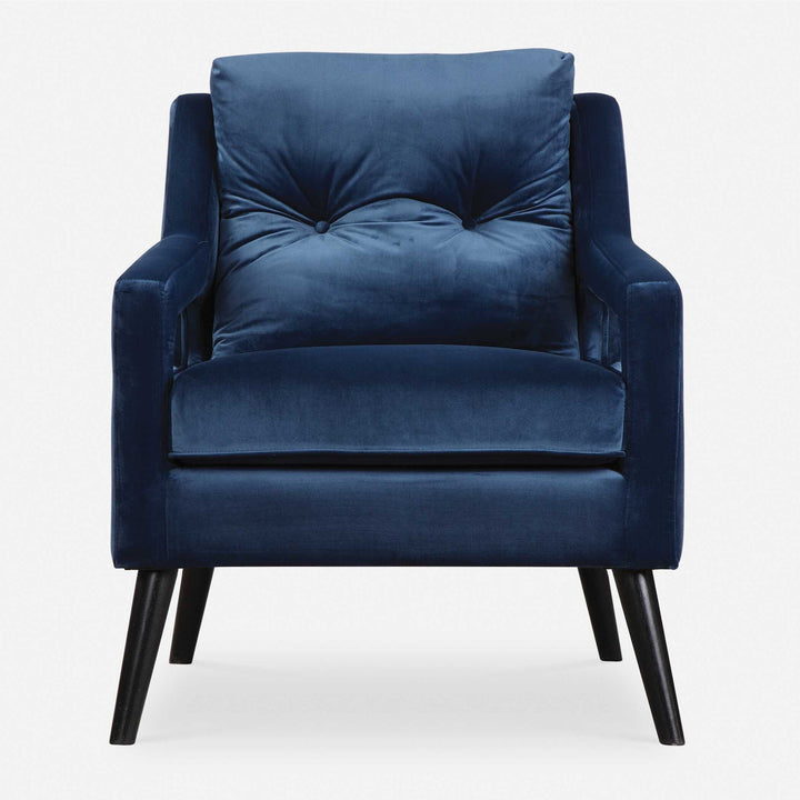 O'Brien - Velvet Armchair - Blue