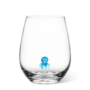 Octopus Icon Stemless Wine Glass-4.5"H(20oz)