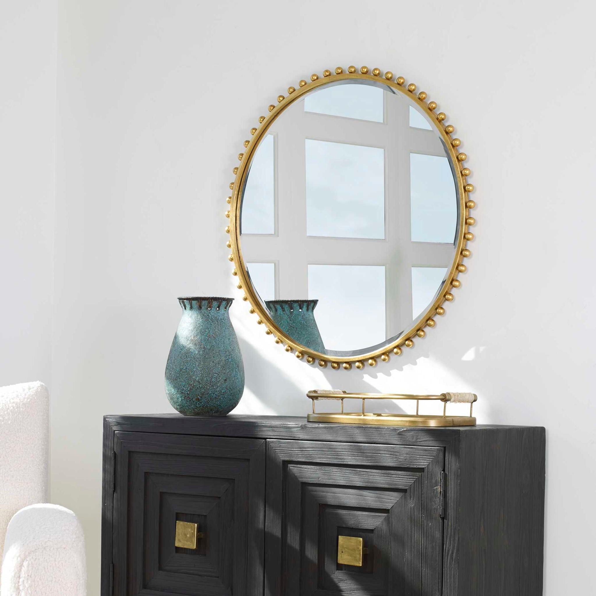 Taza - Round Iron Mirror