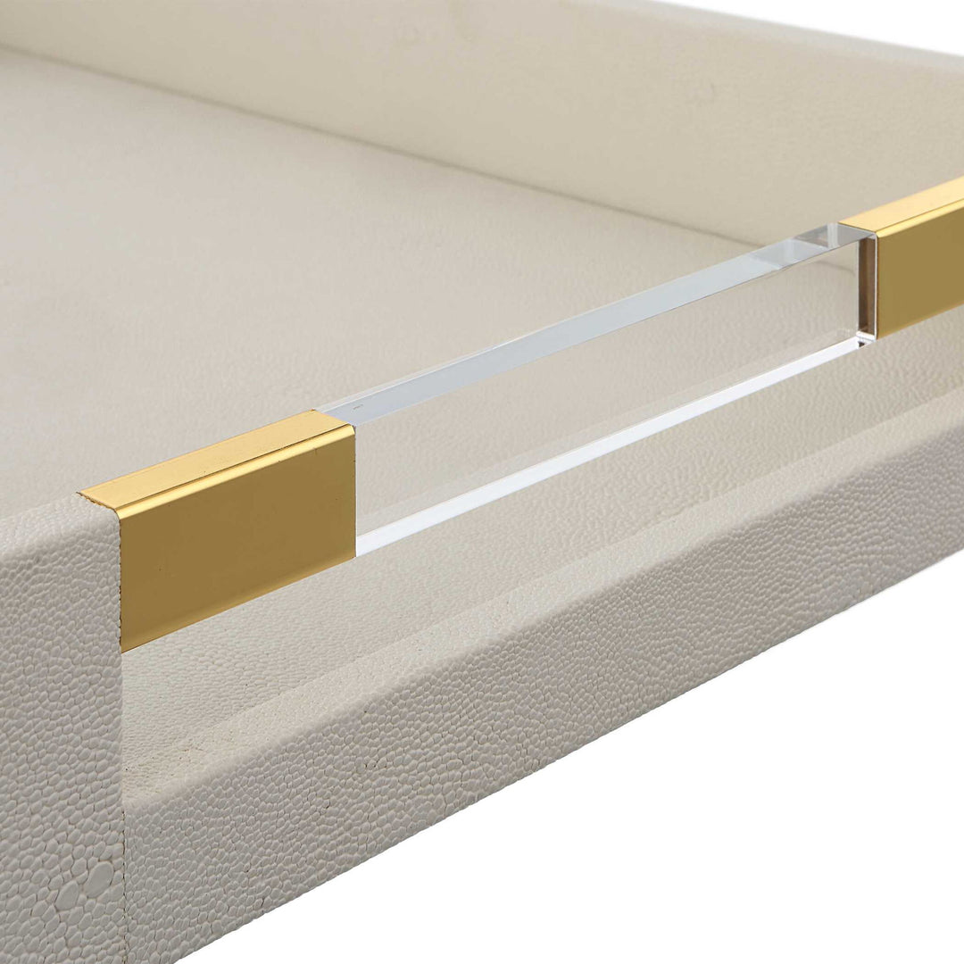 Wessex - White Shagreen Tray