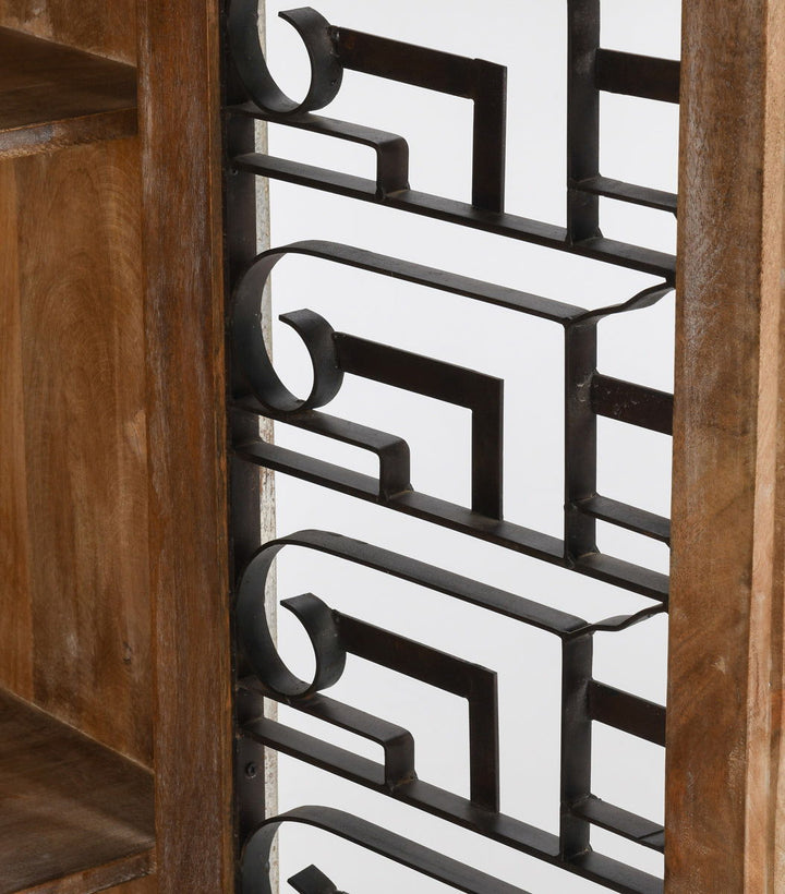 Iron Bar Almirah - Pearl Silver