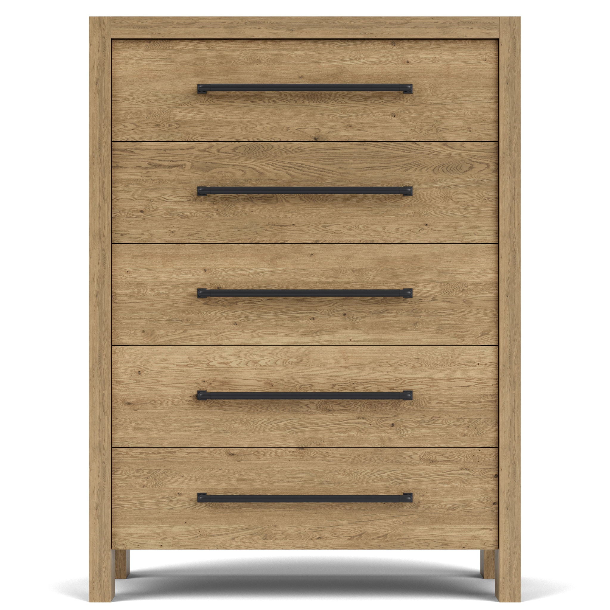 Davie - 5 Drawer Chest - Light Brown