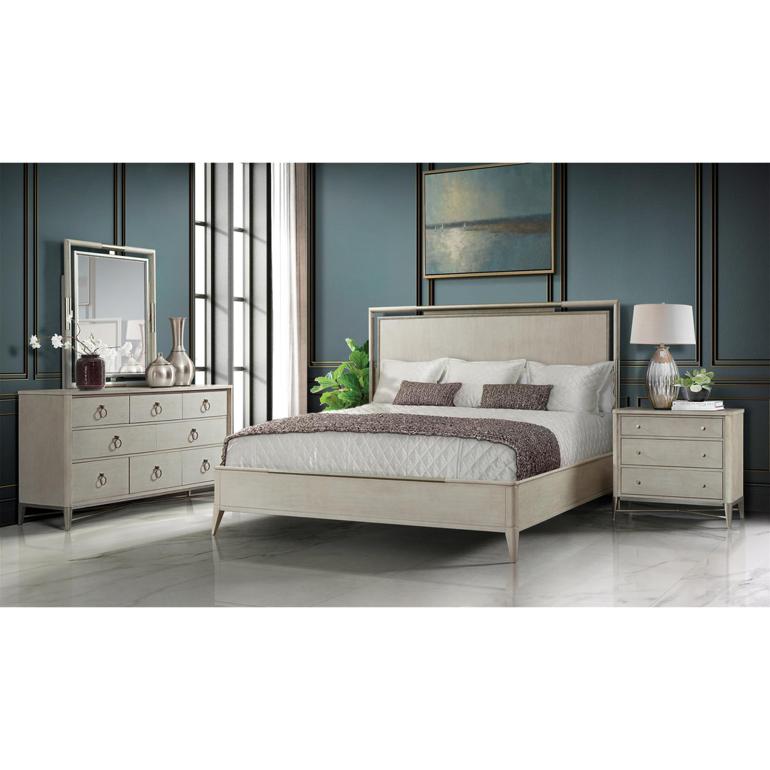 Maisie - Three Drawer Nightstand - Beige