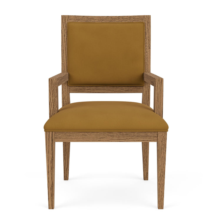 Halbrooke - Upholstered Back Arm Chair (Set of 2) - Light Brown