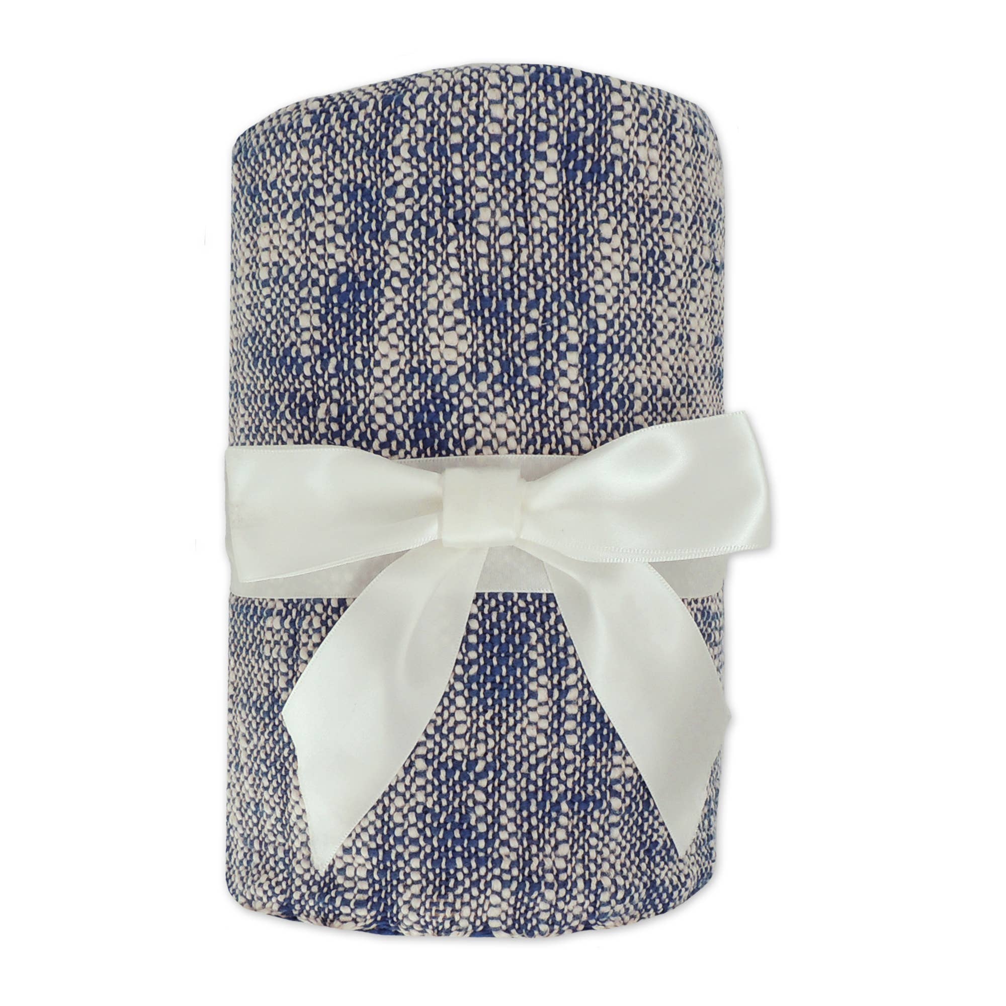 Chambray Ways Throw Blanket: Blue