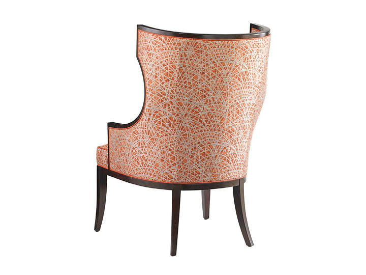 Kensington Place - Dover Chair - Dark Brown / Gray