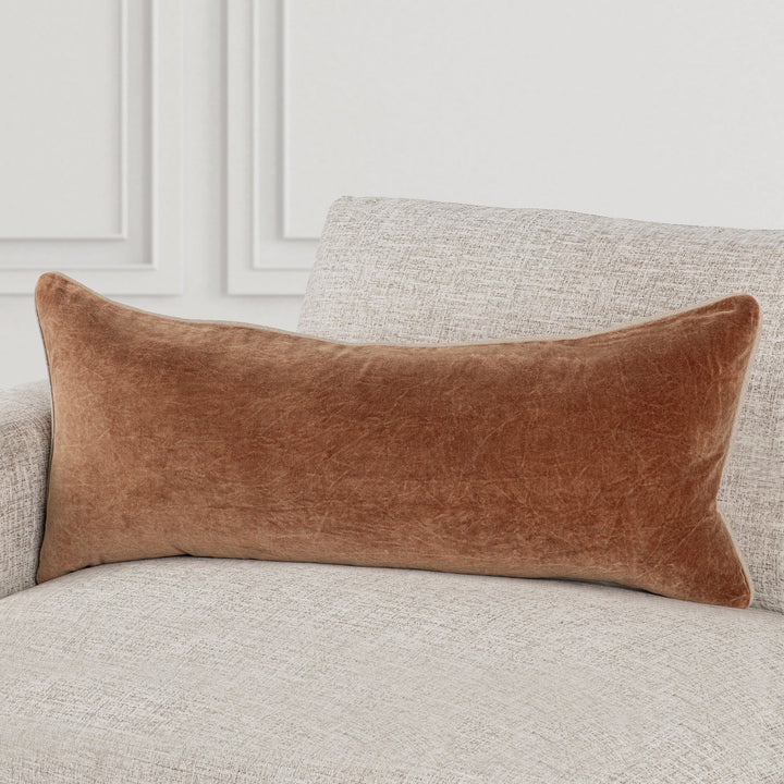 Heirloom - 16" x 36" SLD Velvet Pillow - Hazel