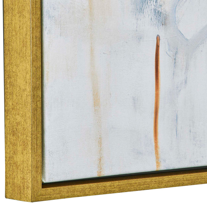 Rolling Onward - Framed Abstract Art - Blue