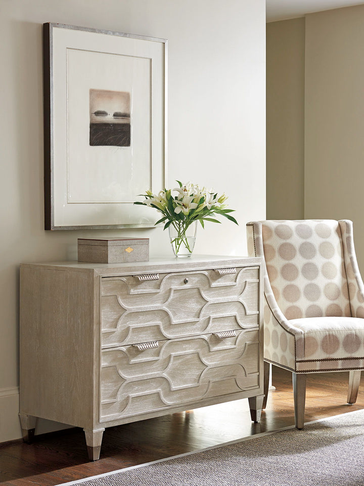 Greystone - Octavia File Chest - Beige