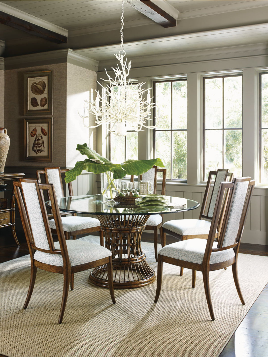 Bali Hai - Latitude Dining Table With Glass Top
