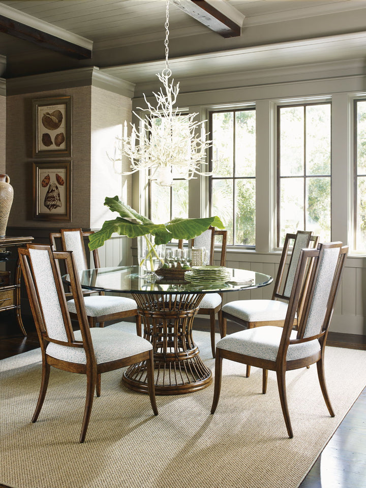 Bali Hai - Latitude Dining Table With Glass Top