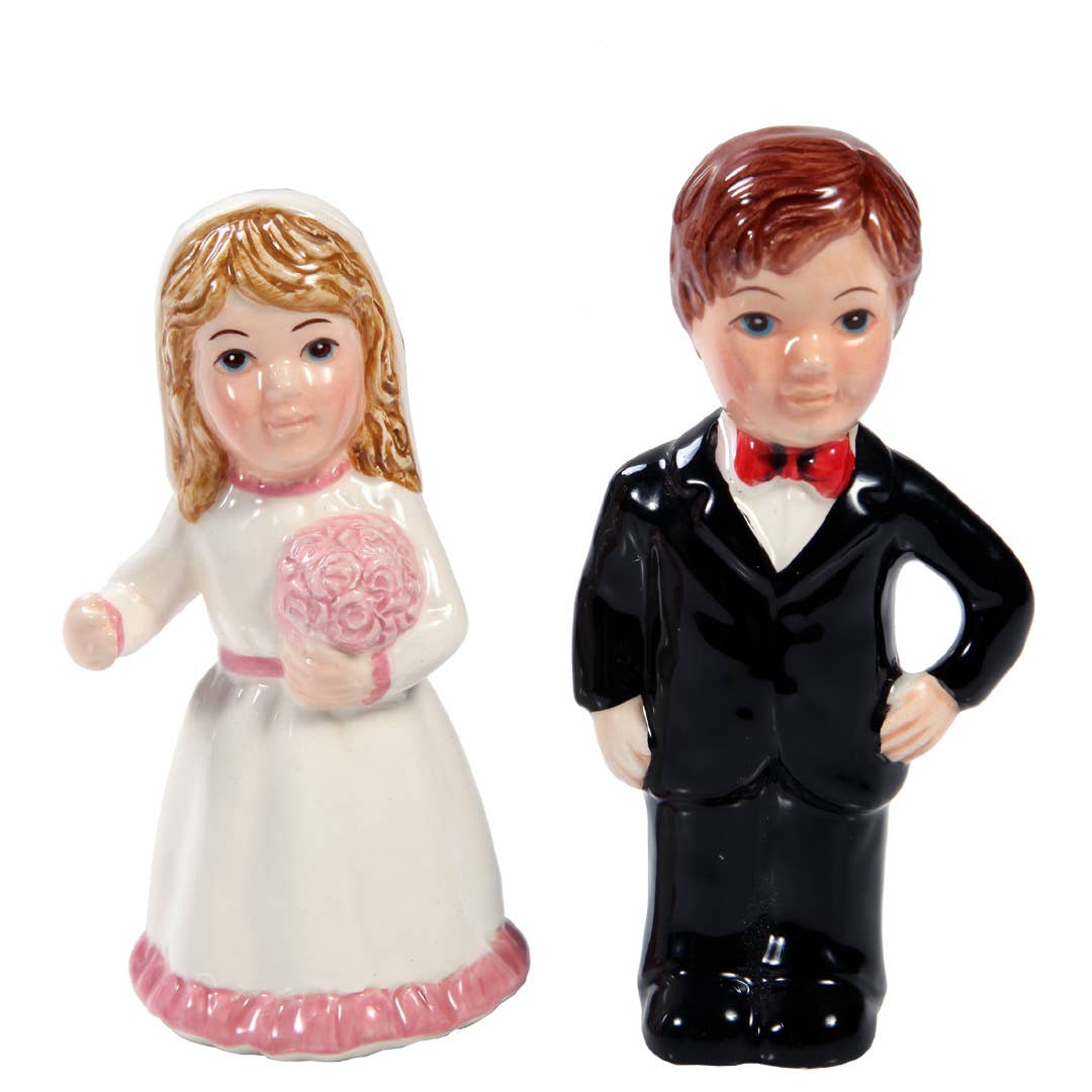 Wedding Couple Salt and Pepper Shaker Set