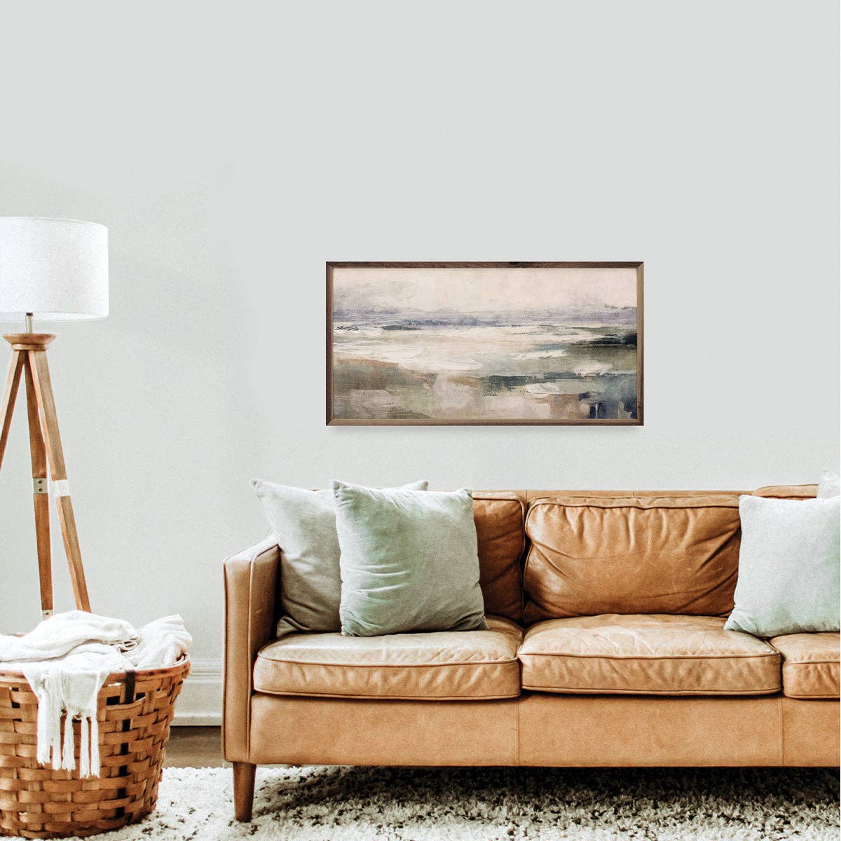Neutral Transitional Abstract 3 By Nina Blue