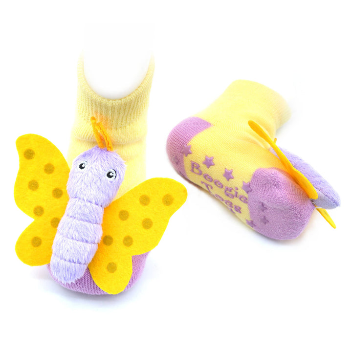 Butterfly Boogie Toes Rattle Socks: 0 - 1 Y