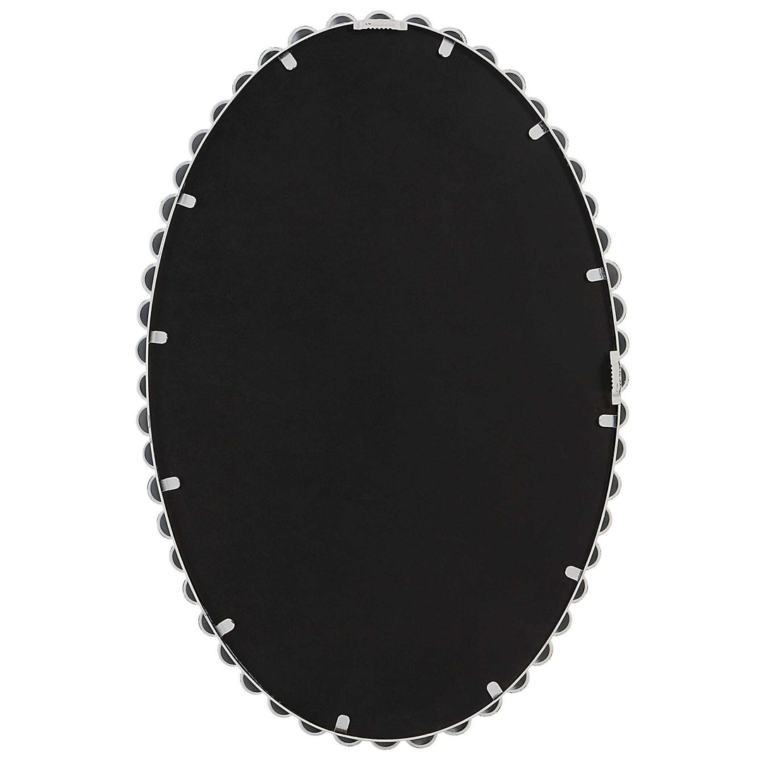 Serna - White Oval Mirror