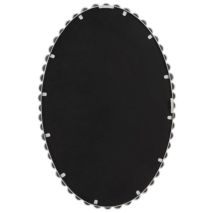 Serna - White Oval Mirror