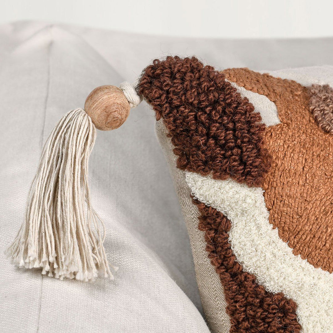 Renewed - RN Caney Pillow - Chestnut/Green Multi