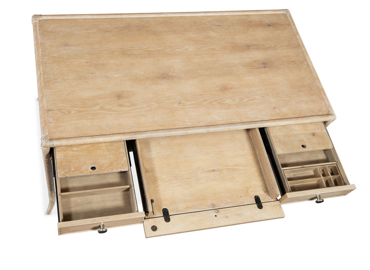 Retreat - Pole Rattan Writing Desk