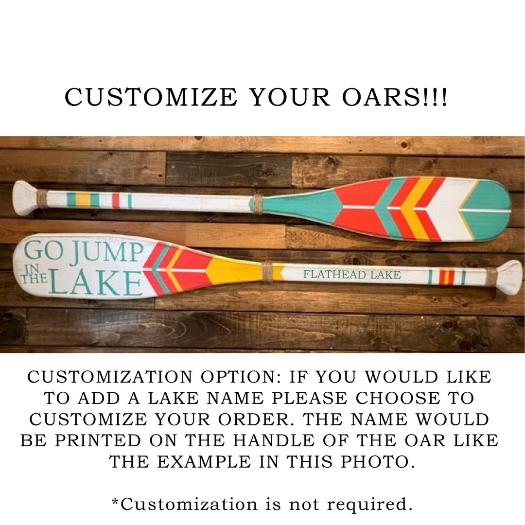 Boat Oars- Go Jump In The Lake 2pc Set