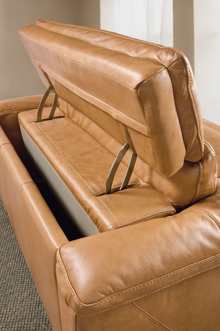 Jericho - Power Recliner With Power Headrest - Brown