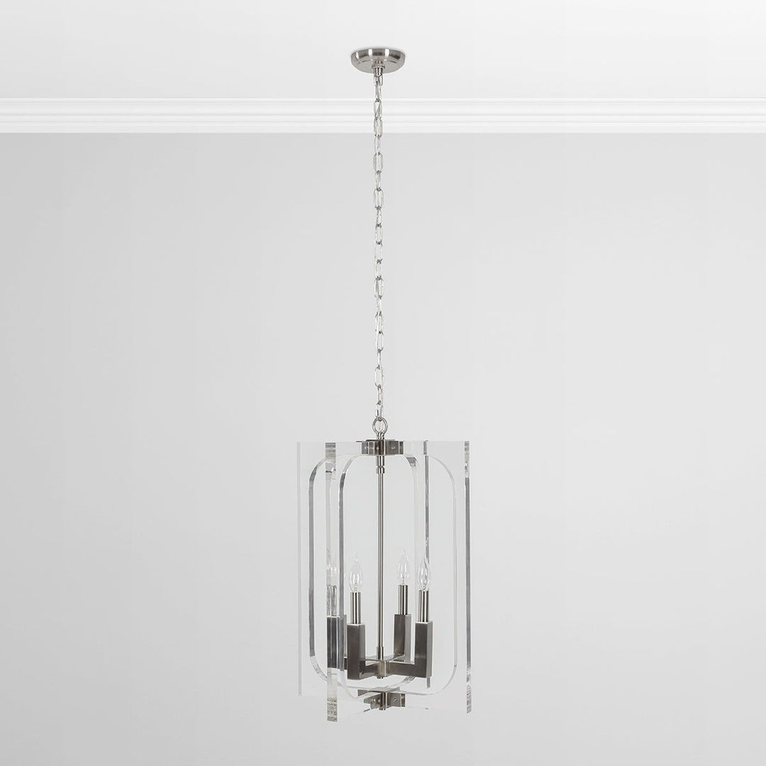 Ellison - Chandelier - Clear/Nickel