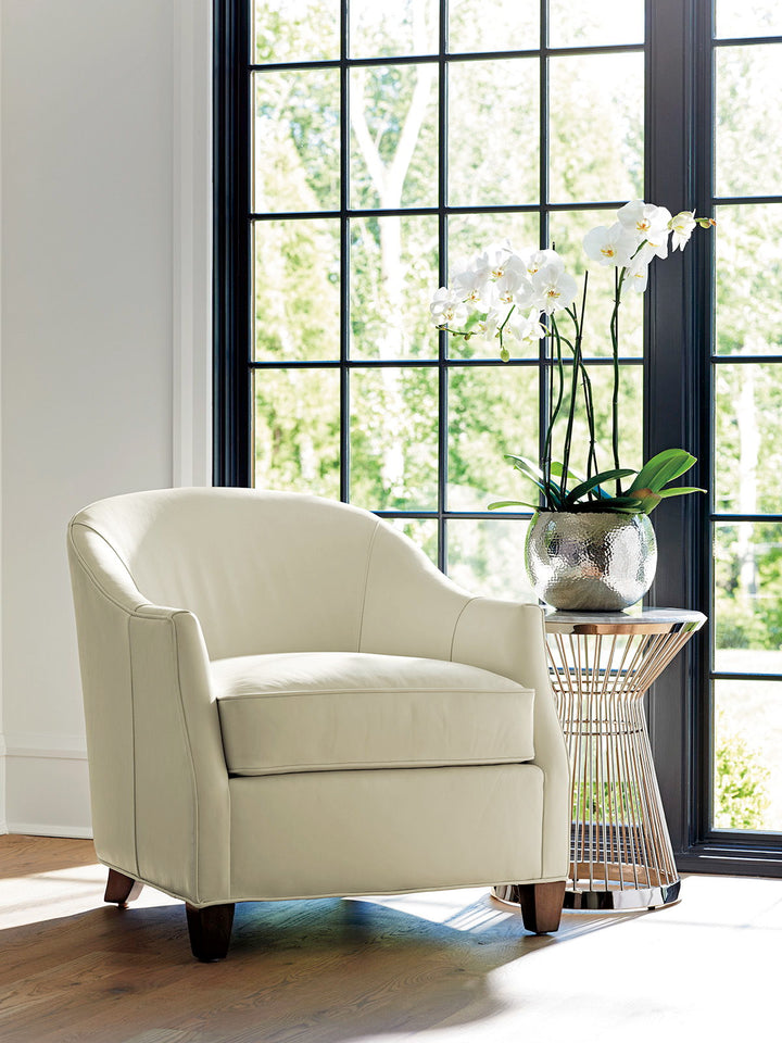 Ariana - Martini Stainless Accent Table - Pearl Silver