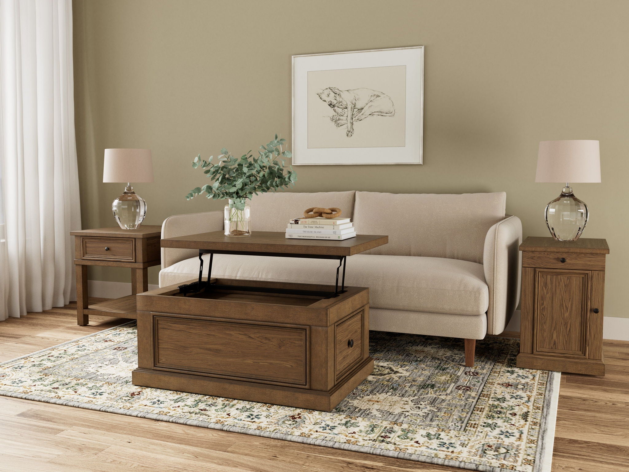 Hamilton - End Table - English Oak