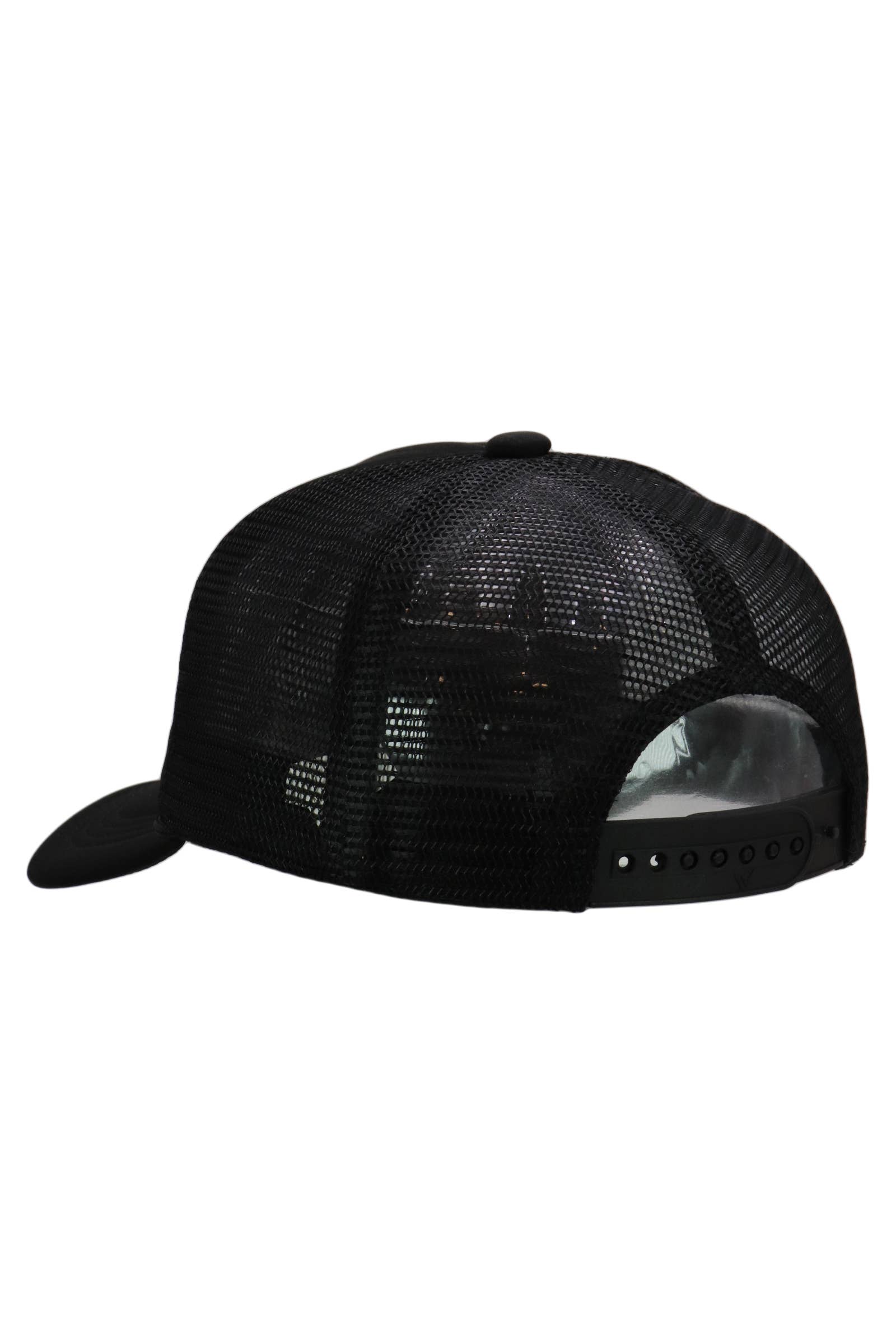 Kids Five Panel Sponge Padded Trucker Hat: BLACK / ONE SIZE