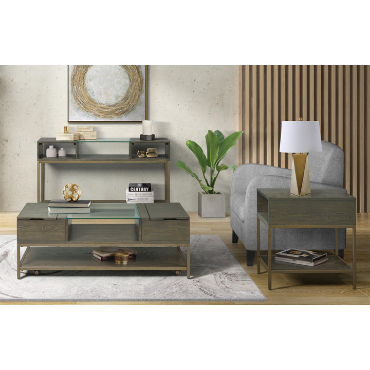 Hyde - Rectangular Console Table - Dark Brown