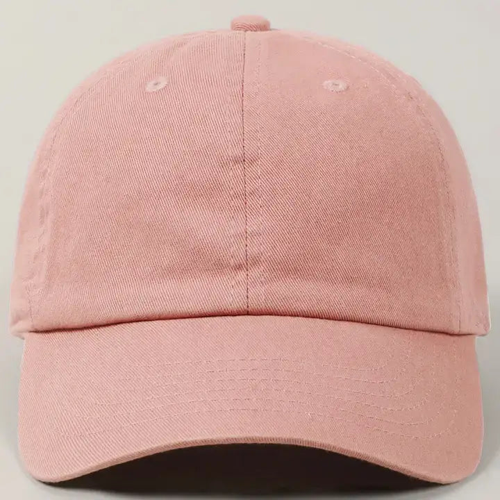 Kids Washed Low Profile Cotton Baseball Cap